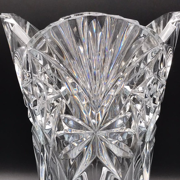 JG Durand Cristal D'Arques 11 3/4" Crystal Vase Vincennes Pattern Made in France - Picture 5 of 12